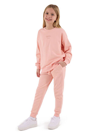 RolyPoly Kız Çocuk Somon Garson Boy Eşofman Takımı 3694-G 