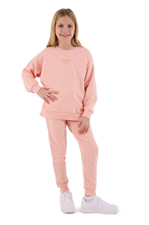 RolyPoly Kız Çocuk Somon Garson Boy Eşofman Takımı 3694-G 