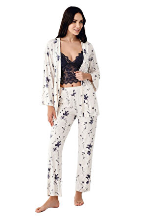 Arnetta Kadın Krem 3'lü Takım 3414