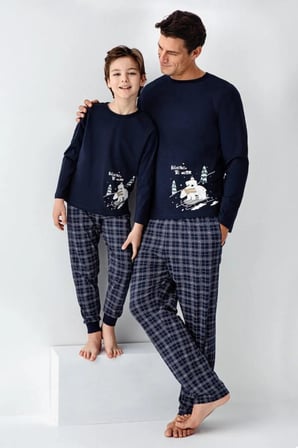 Arnetta Erkek Çocuk Lacivert Pijama Takımı
