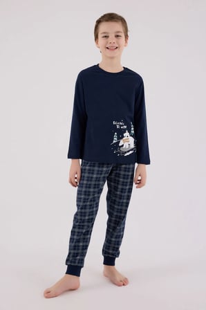 Arnetta Erkek Çocuk Lacivert Garson Boy Pijama Takımı 3444-G