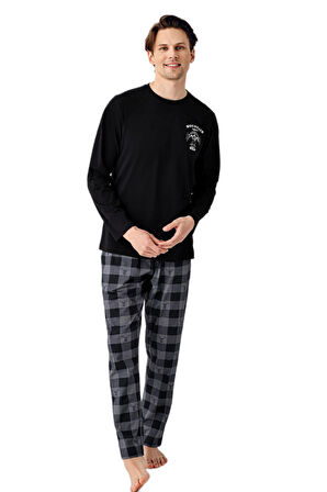 Arnetta Erkek Siyah Pijama Takımı 3501-S 