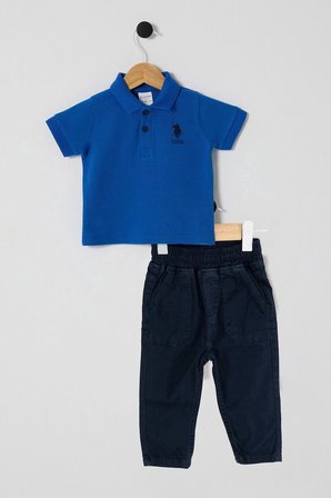U.S POLO ASSN ERKEK BEBEK 2Lİ TAKIM - COBALT