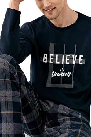 Arnetta Erkek Lacivert Pijama Takım 3508 