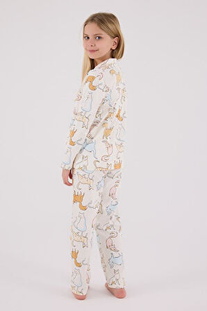 ROLY POLY RP3711-G KIZ ÇOCUK PİJAMA TAKIM