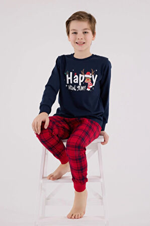 RolyPoly Erkek Çocuk Uzun Kol Pijama Takım Lacivert