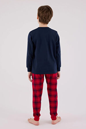 RolyPoly Erkek Çocuk Uzun Kol Pijama Takım Lacivert