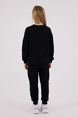 U.S. Polo Assn. Kız Çocuk Eşofman Takımı Siyah