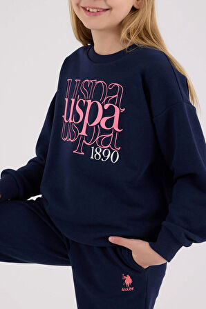 U.S. Polo Assn. Kız Çocuk Eşofman Takımı Lacivert