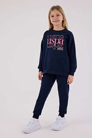U.S. Polo Assn. Kız Çocuk Eşofman Takımı Lacivert