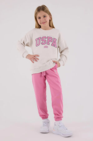 U.S. Polo Assn. Kız Çocuk Eşofman Takımı Taş