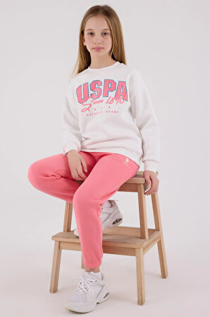 U.S. Polo Assn. Kız Çocuk Eşofman Takımı Beyaz