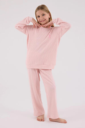 U.S. Polo Assn. Kız Çocuk Eşofman Takımı Açık Pembe