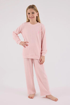 U.S. Polo Assn. Kız Çocuk Eşofman Takımı Açık Pembe