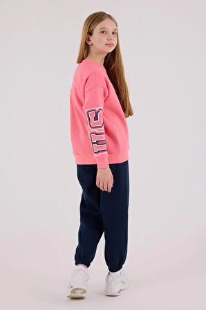 U.S. Polo Assn. Kız Çocuk Eşofman Takımı Neon Pembe