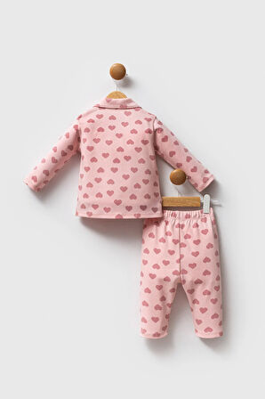 U.S. Polo Assn. Kız Bebek Gömlek Pijama Açık Pembe