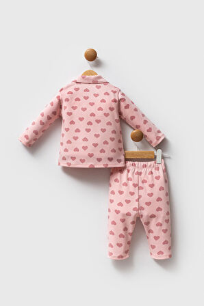 U.S. Polo Assn. Kız Bebek Gömlek Pijama Açık Pembe