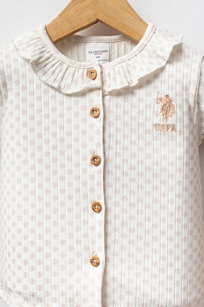 U.S. Polo Assn. Kız Bebek 2'li Takım Beyaz