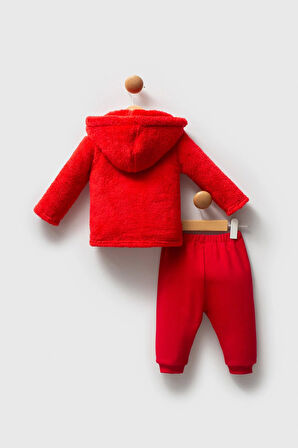 U.S. Polo Assn. Kız Bebek 3'li Takım Kırmızı