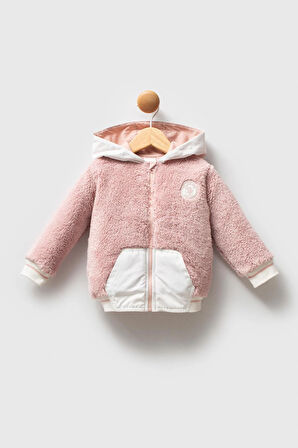 U.S. Polo Assn Kız Bebek Mont Pudra