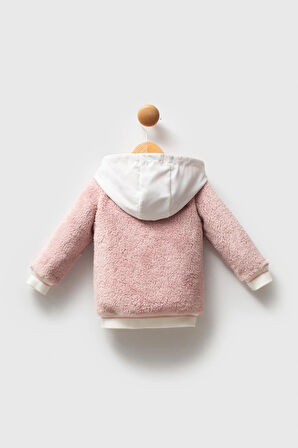 U.S. Polo Assn Kız Bebek Mont Pudra