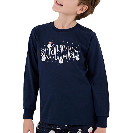 RolyPoly RP3680-2 Erkek Çocuk Kışlık İkili Pijama Takım