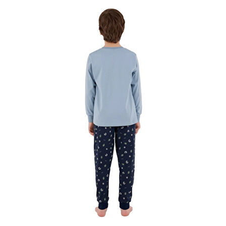 RolyPoly RP3683-G Erkek Garson Boy Çocuk Kışlık İkili Pijama Takım