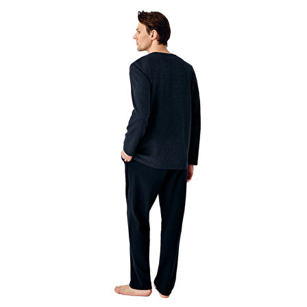 Arnetta AR3503-X Erkek Kışlık Büyük Beden İkili Pijama Takım