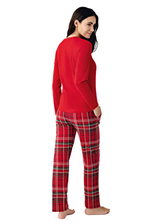 Arnetta Kadın Kırmızı Pijama Takımı 3512 