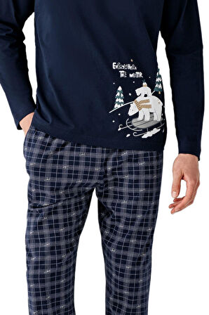 Arnetta Erkek Lacivert Pijama Takım 3444-S 