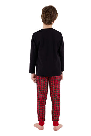 Arnetta Erkek Çocuk Siyah Garson Boy Pijama Takımı 3515-G 
