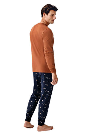 Arnetta Erkek Kahve Pijama Takımı 3516-S 