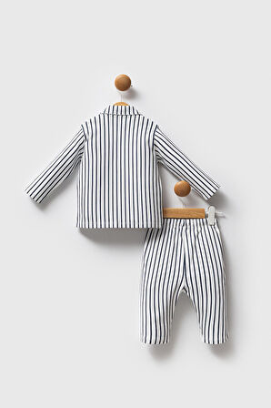 U.S. Polo Assn. Erkek Bebek Gömlek Pijama Beyaz