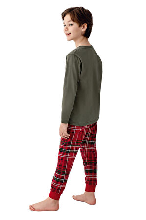 Arnetta Erkek Çocuk Yeşil Pijama Takımı 3513-2 
