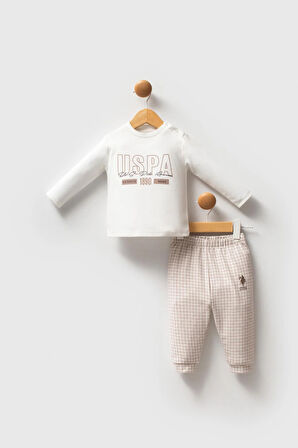 U.S. Polo Assn. Erkek Bebek 3'li Takım Kum