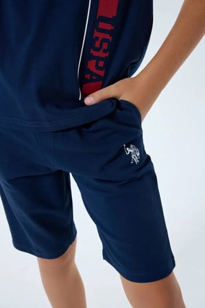 U.S. Polo Assn Erkek Çocuk Süprem Şortlu Takım Lacivert
