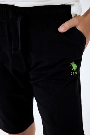 U.S. Polo Assn Erkek Çocuk Bermuda  2'li Takım Beyaz