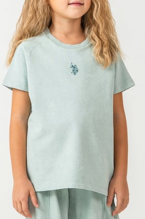 U.S.POLO ASSN. KIZ ÇOCUK İKİLİ TAKIM-Su yeşili