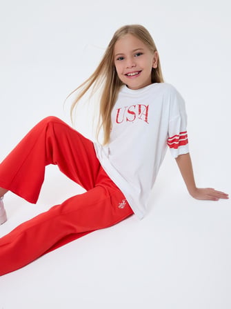 U.S. Polo Assn Kids 4-7 Yaş Takım - Beyaz