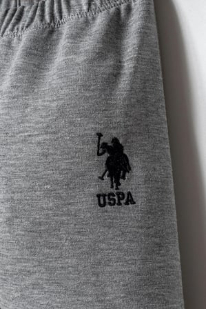 U.S. Polo Assn Erkek Bebek  3'lü Takım Gri Melanj