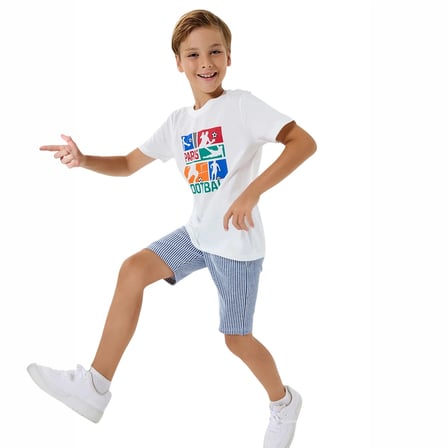 RolyPoly RP3755-C Erkek Çocuk Bermuda Yazlık Pijama Takım