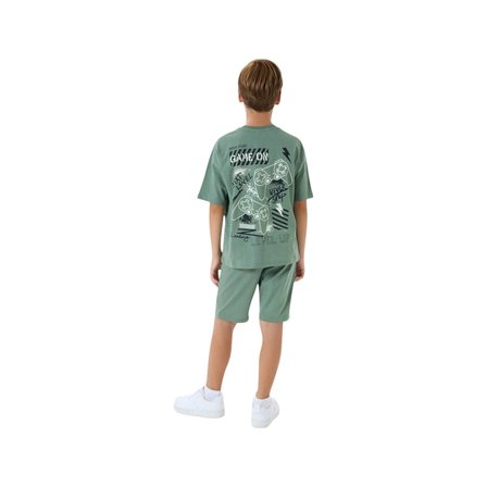 RolyPoly RP3758-G Erkek Çocuk Garson Boy Yazlık Bermuda Takım