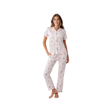 RolyPoly RP3809-S Kadın Yazlık Gömlek Pijama Takım