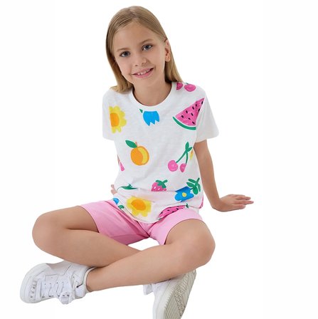 RolyPoly RP3800-C Kız Çocuk Yazlık Bermuda Takım
