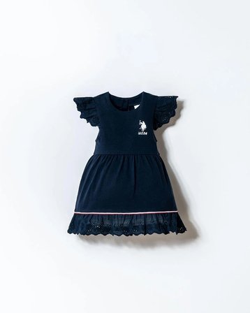U.S. Polo Assn Kız Bebek Elbise Lacivert
