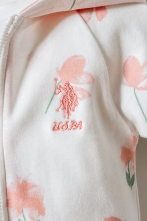 U.S POLO ASSN. KIZ BEBEK 3 LÜ TAKIM - BEYAZ-PUDRA