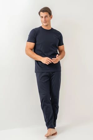 Arnetta 3696 Erkek Kısa Kollu Pijama Takımı-Lacivert