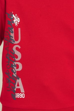U.S. Polo Assn Erkek Çocuk Uzun Kol İkili Takım Kırmızı