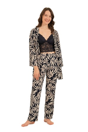 Arnetta Kadın Lacivert 3'lü Pijama Takım 3740-S 