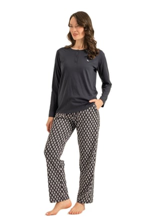 Arnetta Kadın Antrasit Pijama Takımı 3749-S